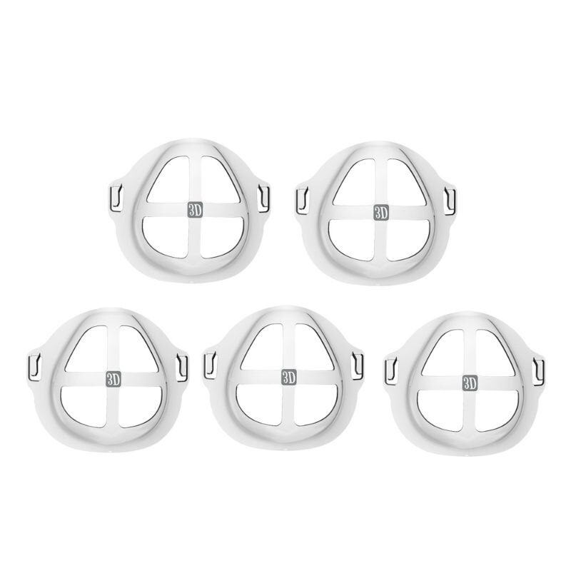 Cadre de soutien intérieur de masque facial pour la respiration confortable lavable réutilisable 270D: 5PCS