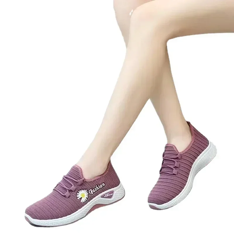 Women's Shoes Autumn Style True Fly Weaving Old Beijing Cloth Shoes Little Daisy Women's Casual Sports Shoes Walking Shoes
