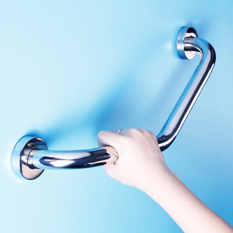 Brazo de seguridad para bañera de acero inoxidable, barra de agarre para ducha, montaje en pared, mango de sujeción para inodoro, pasamanos para baño, reposabrazos