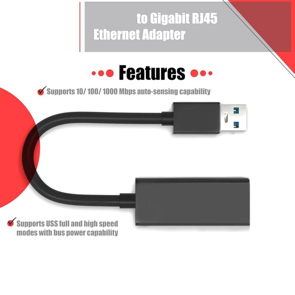 Wired USB 3.0 To RJ45 LAN Adapter (10/100/1000) Mbps USB RJ45 Network Adapter Ethernet Network Card usb to rj45 For PC