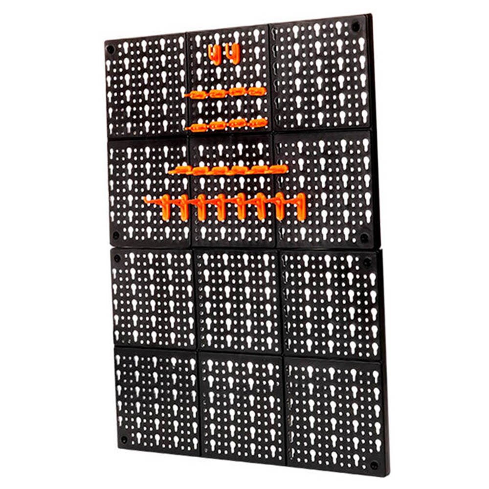 Hardware Tool Hanging Board Garage Workshop Storage Rack Screw wrench Classification Component Shelf Wall-Mounted Tool Organiser: A Hanging Board