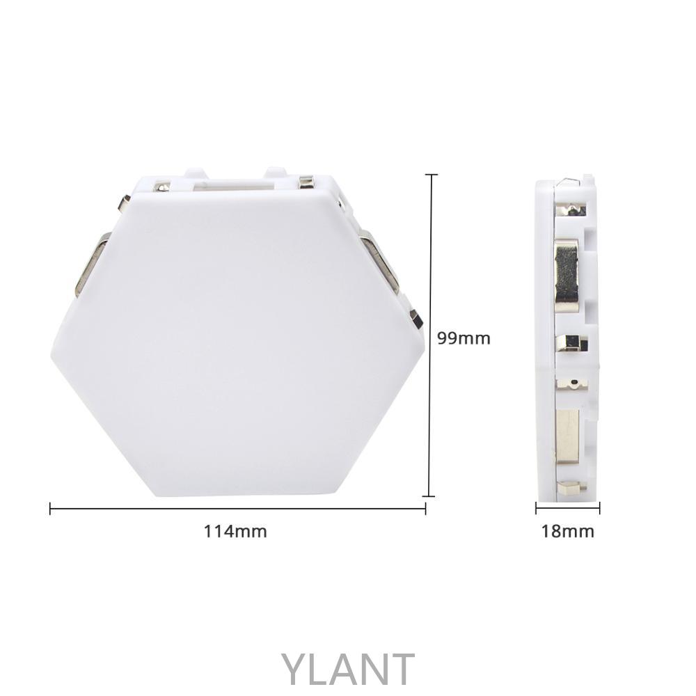 Magnetic Hexagons Modular Touch Sensitive sensor Light DIY Wall Decoration painel led Quantum lamp LED Panel Light
