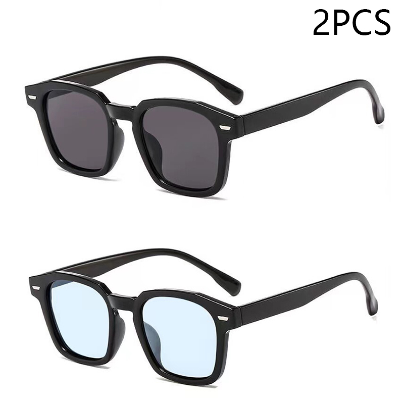 Unisex Rectangle Vintage Sunglasses Retro Sun Glasses Female Lady Eyeglass Cat Eye Casual Goggles UV400: Silver
