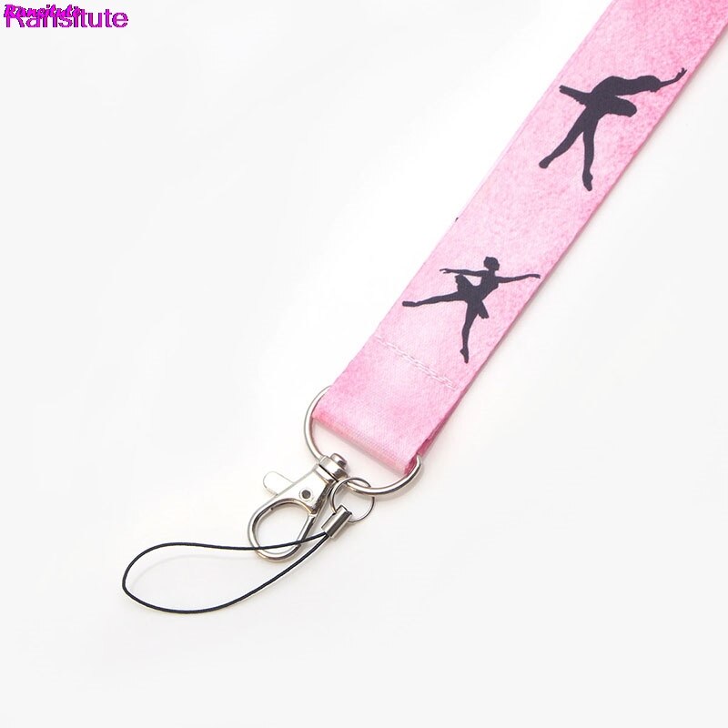 R78 Ransitute Dansen Meisje Mobiele Telefoon Strap Hals Lanyard Key Id Kaart Mobiele Telefoon Usb Bracket Lanyard Lint