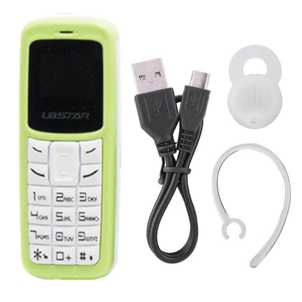 L8star 100% Originale Imei Variabile Sbloccato Mini Telefono Voce Magica Mani Libere Auricolare Bluetooth Più Piccolo del Mondo di Sostegno Del Telefono: BM30 Green