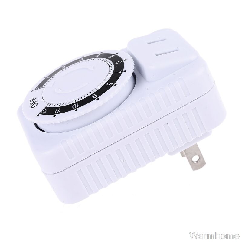 AC 110V 12 Hour Mechanical US Plug Switch Timer Socket for Home Appliances Control Motorcycle Charging Timer 10A 1200W S24 20
