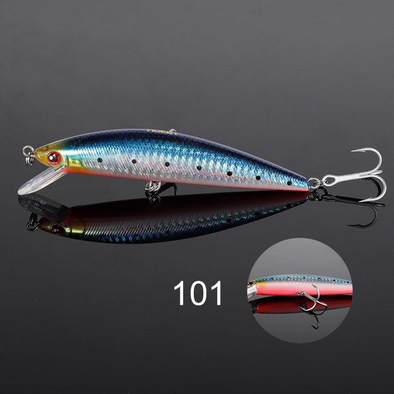 Noeby Minnow Fishing Lure 120mm 42g Sinking Shore Casting Wobbler Artificial Hard Bait Boat Flatfish Sea Fishing Lures Tackle: Misty Gray