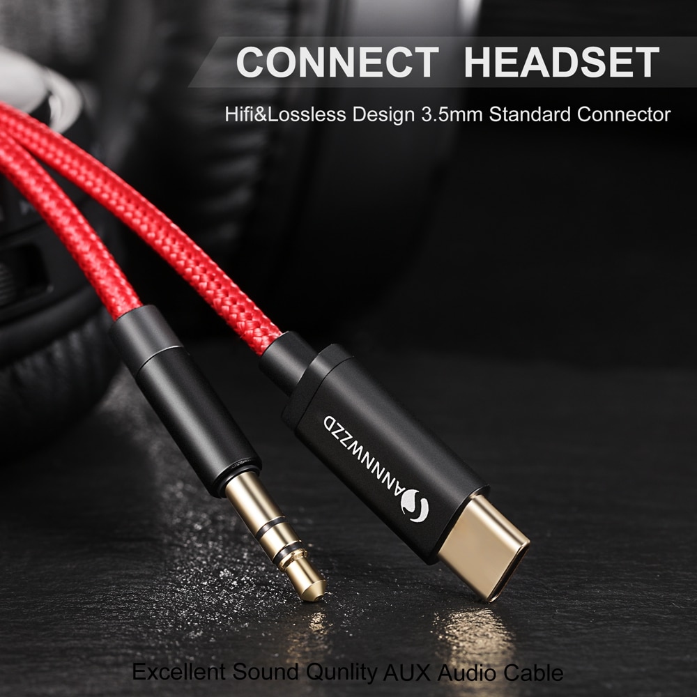 Usb Type C Male Aux Audio Kabel 3.5 Mm Jack Male Luidspreker Kabel Voor Hoofdtelefoon Aux Koord Voor xiaomi Huawei Samsung