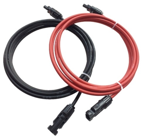 12AWG 4mm² 15m 12m 10m 8m 5m 3m 1m Black and Red Solar PV Cable Wire Copper TUV Solar Panel Extension Cable Copper Wire