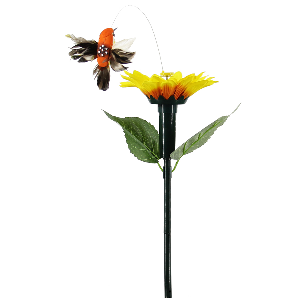 Sonne Blume Solar- Energie Elektrische Kolibri Simulation Dekoration Tanzen Fliegen Hof Flattern Vibration Handwerk Ich bin Freien Garten