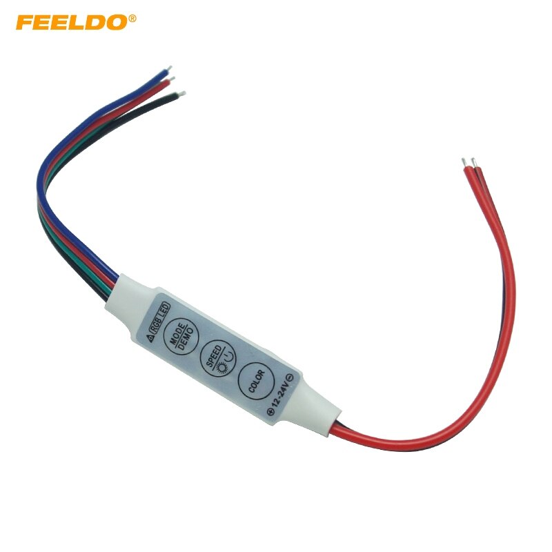 FEELDO DC12V~24V LED Flasher Module Flash Strobe Controller With 4-Wire Connecotr For LED Strip Light #CA3965