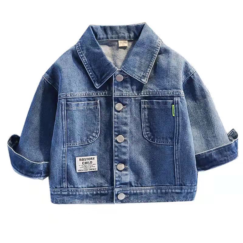 Vestes en Denim pour enfants, Trench en Jean, broderie, manteau décontracté, vêtements d'extérieur, printemps automne