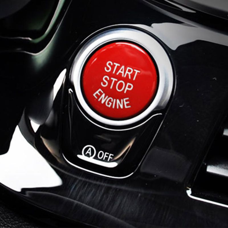 Start stopp motor tryckknapp brytare lock en knapp start röd knapp modifierad inredning för  x1 x3 x5