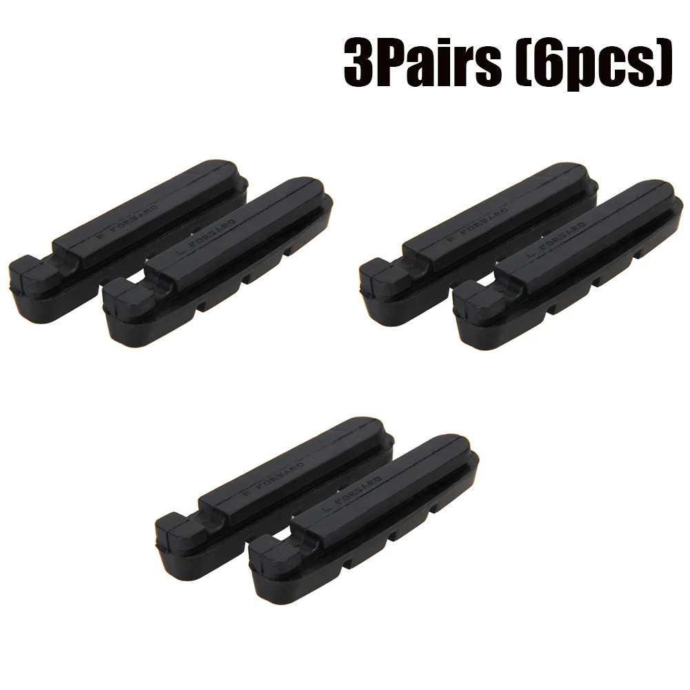 1-5 pares de pastilhas de freio de bicicleta de estrada, sapatas de freio, blocos de borracha de substituição para suporte de sapato shimano br, peça de casco de freio de ciclo: Borgonha