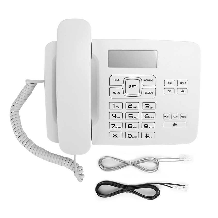 KX-T7001 Corded Telefon mit Anrufer ID FSK/DTMF Dual System Kalender LCD Display Für Home Office Desktop festnetz telefon