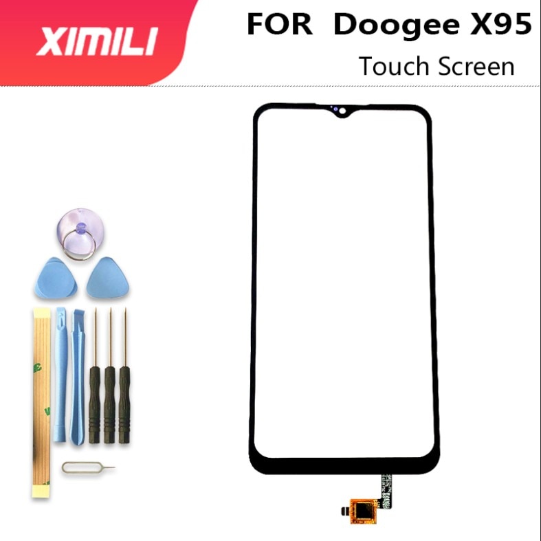 6.52 ''Touch Glas Panel Voor Doogee X95 Touch Screen Digitizer Sensor Voor Outer Glas Lens Originele Screen + Gereedschap