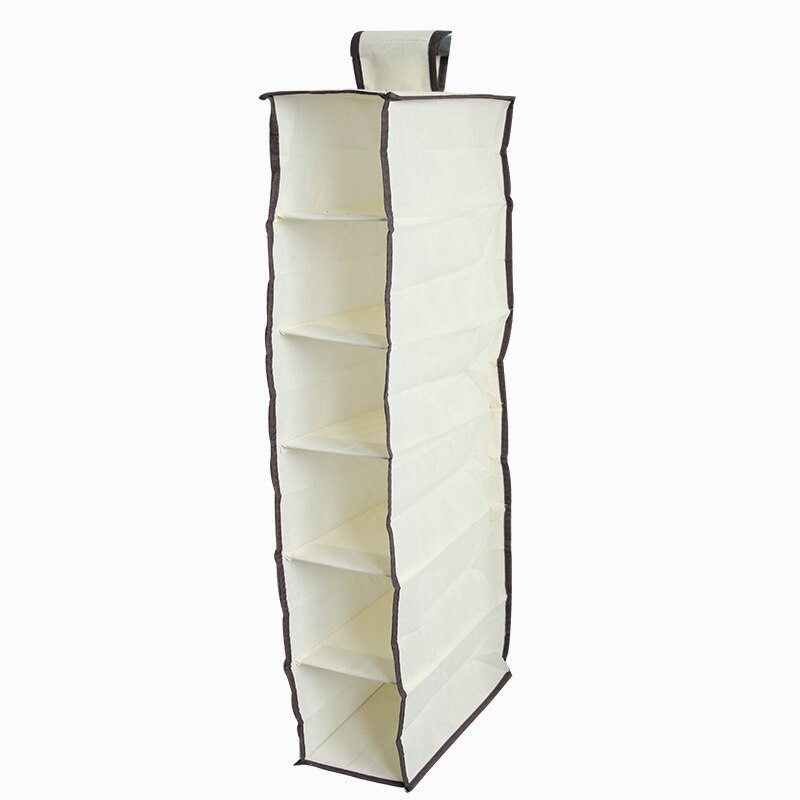 6/10 Layers Hanging Storage Bag Closet Organizer Wardrobe Organizer Clothes Door Storage Pocket Shoes Hanging Closet Organizer