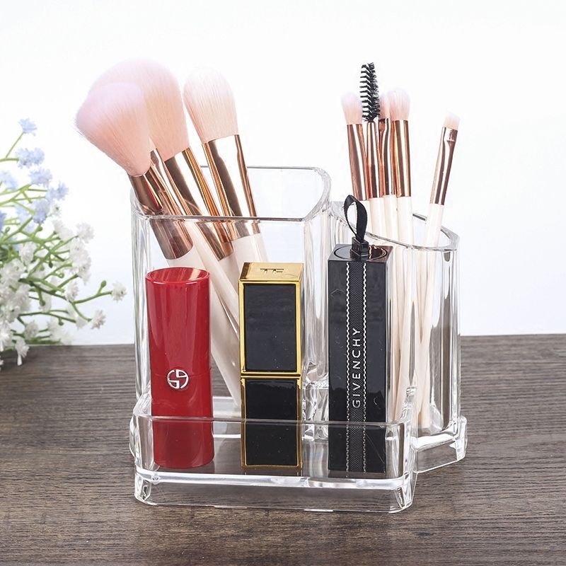 Acrylic Clear Make Up Cosmetic Box Case Storage Holders Organizer Beauty Storage Box Display Rack Stand Lipstick Container