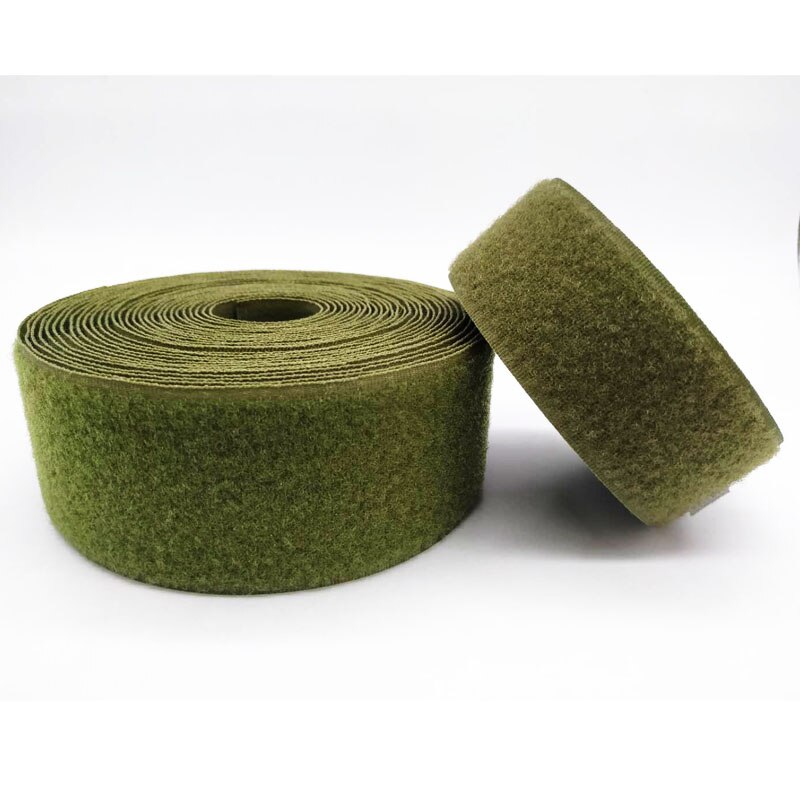 Army Green Velcro Tape Nylon Hasp Uses Clothing Luggage Children's Supplies Backpack Decoration With Loop Hook 2cm3cm4cm5cm10cm