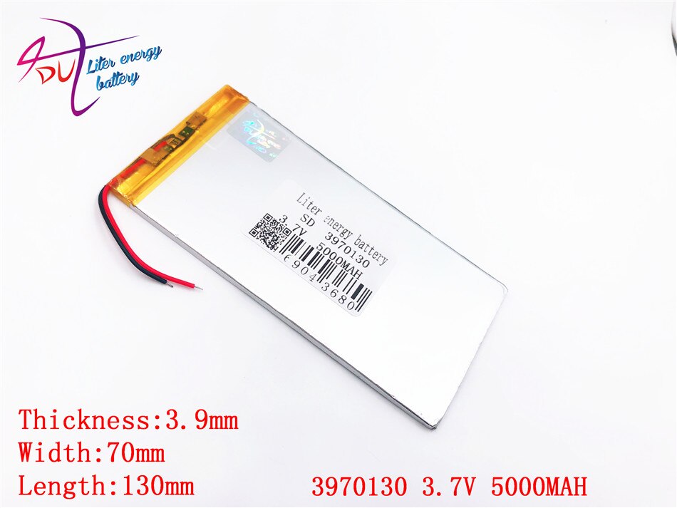3970130 3.7v 5000 mah 3570130 4070130 litiumpolymeeri litium-poli ion ladattavat akkukennot tablet pc: lle  v811 812 akku