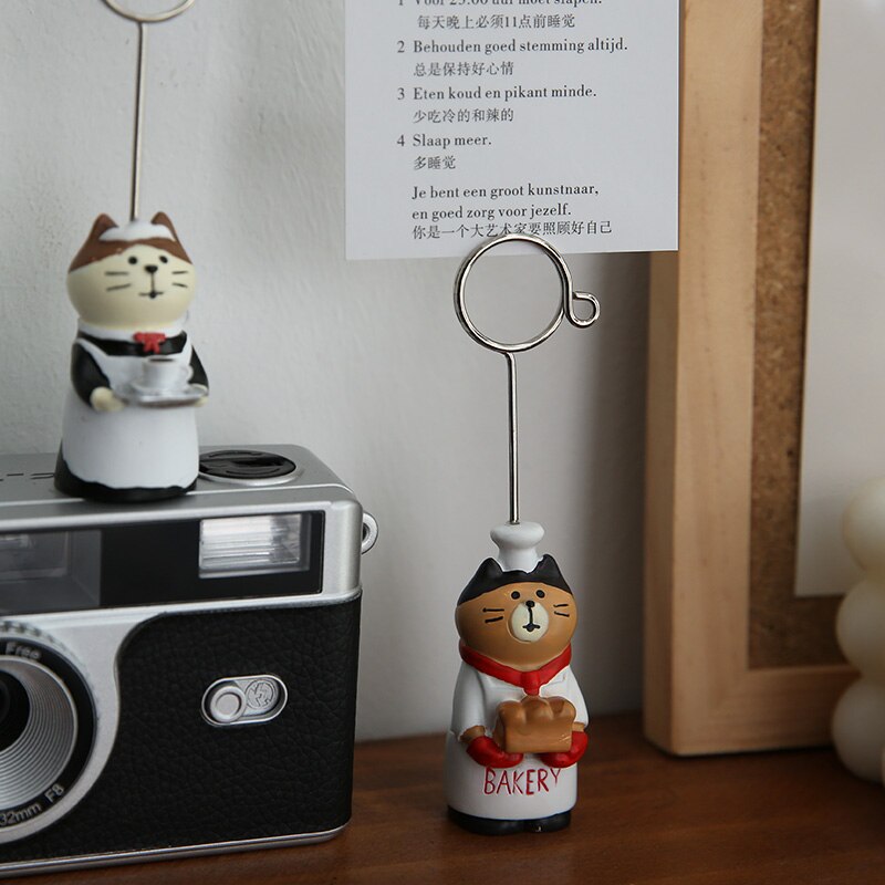 Leuke Kawaii Basis Bruiloft Tafel Naam Nummer Houder Feestdecoratie Kaarthouders Foto Memo Opmerking Foto Clip Houder