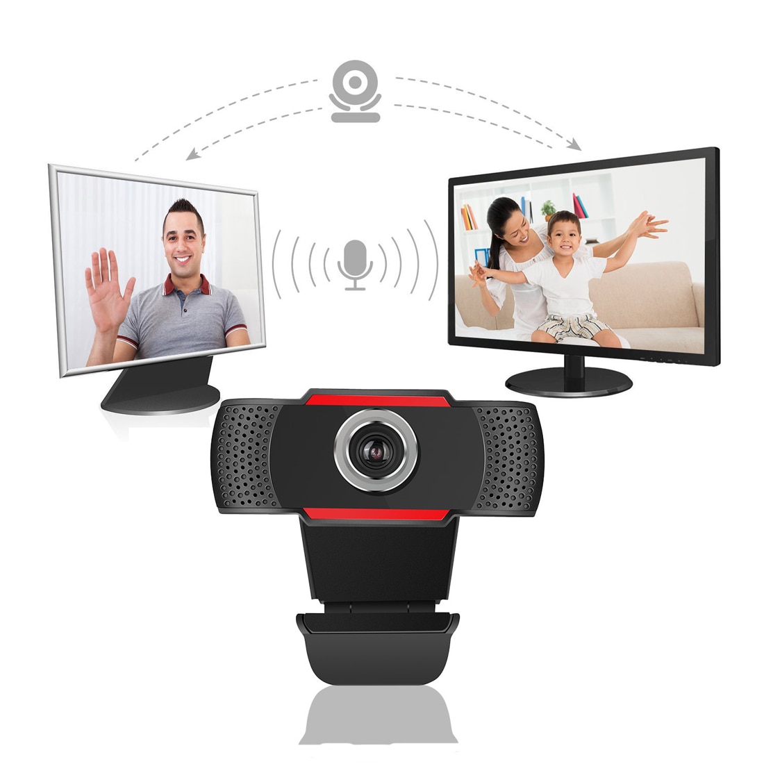 USB Webcam Webcam HD 300 Megapixel PC Camera met Absorptie Microfoon MICROFOON voor Skype voor Android TV Draaibaar Computer camera