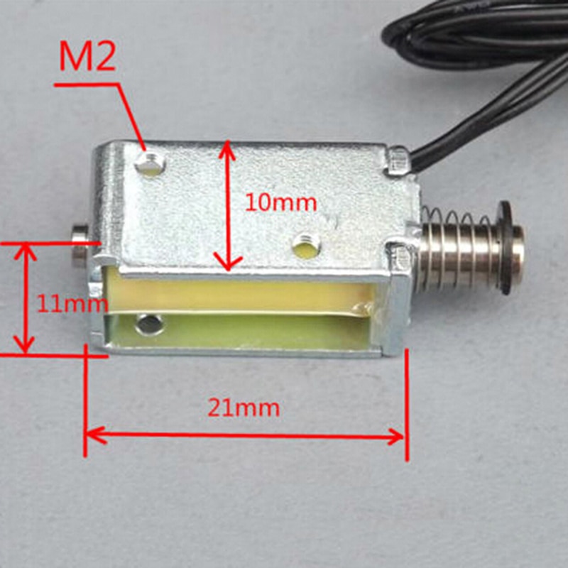 Micro électro-aimant à ressort 12V cc | Tige de Type traction, tige d'électroaimant 4mm 1 pièce