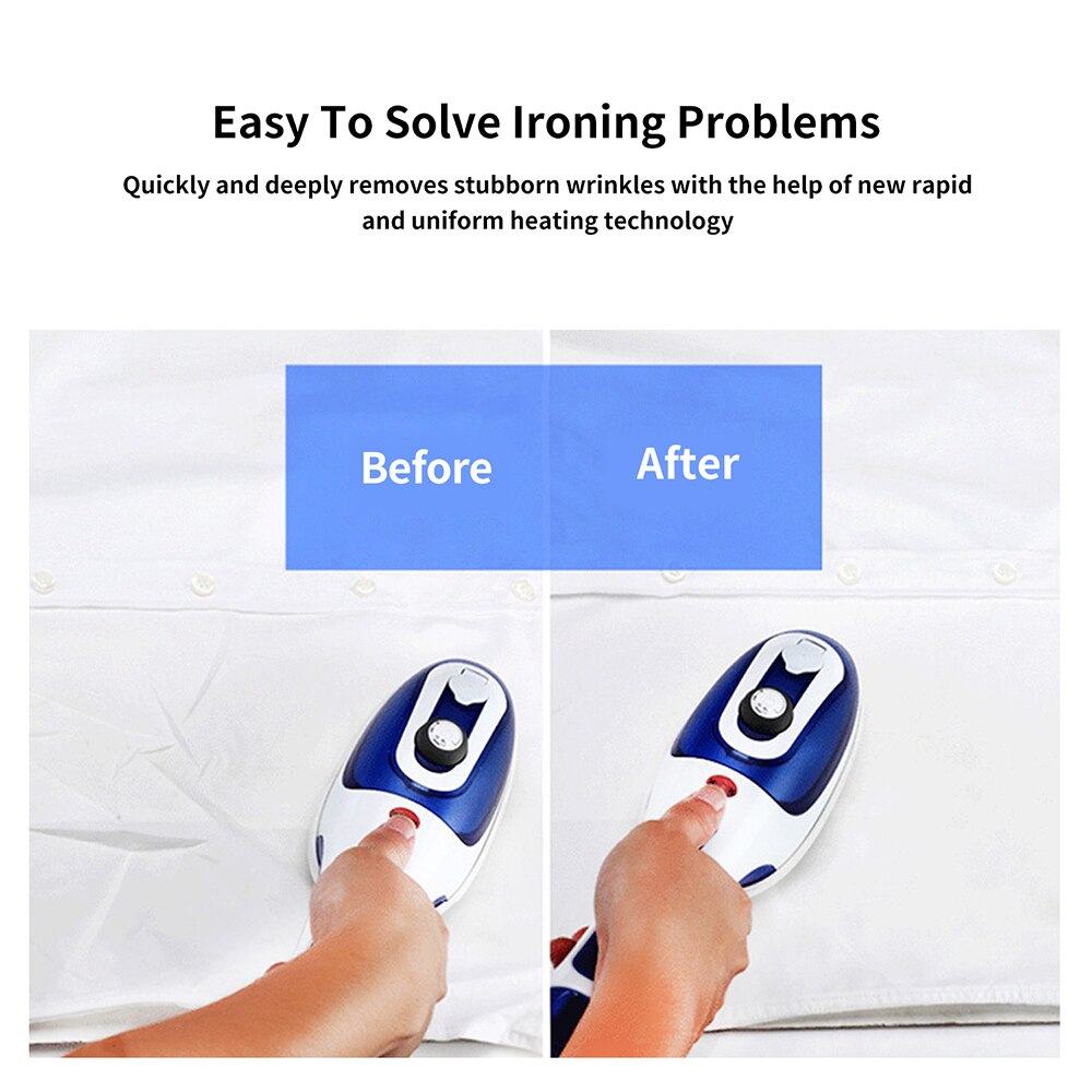 Handheld Garment Steamer Portable Clothes Steamer with Temperature Control Home Travelling Fast-Heat Steam Iron Ironing Machine