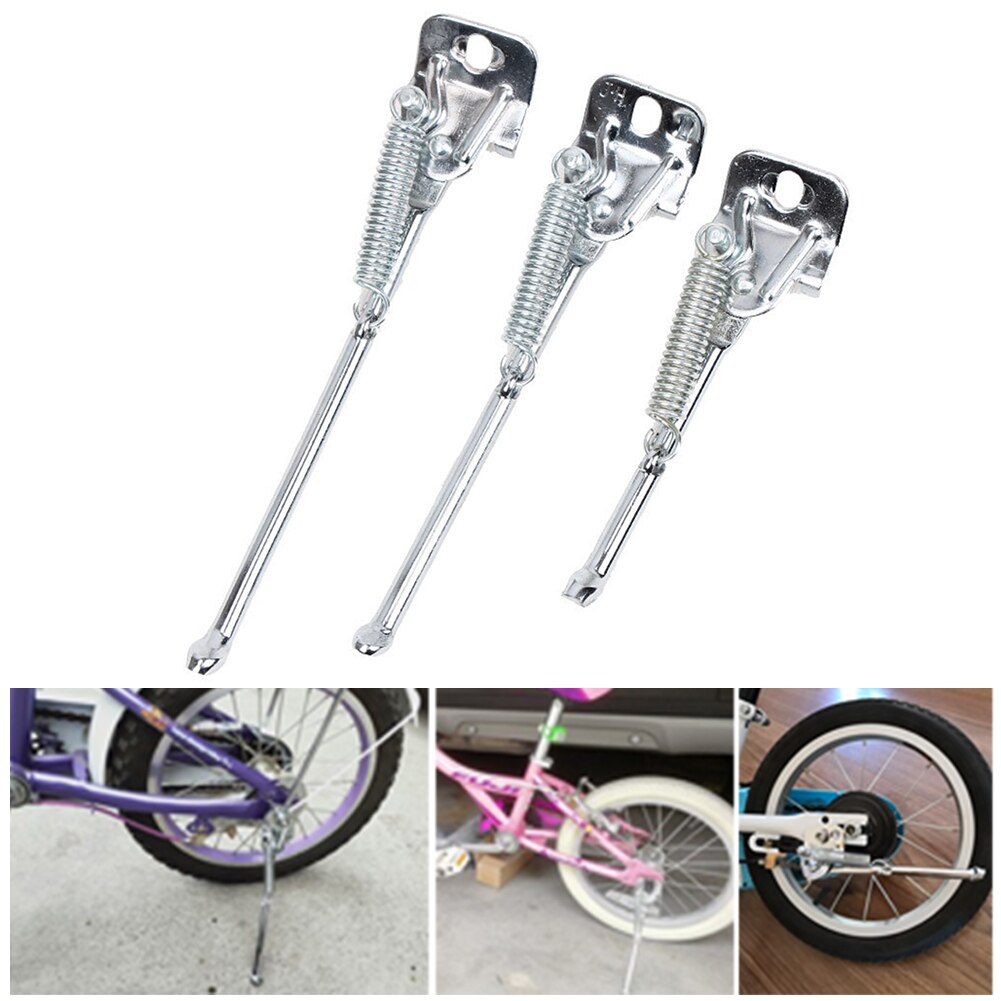 12/14/16inch Stainless Steel Kids Bicycle Kickstand Support Side Kick Stand Rear Kickstand Support Anti-Rust Bike Accessories