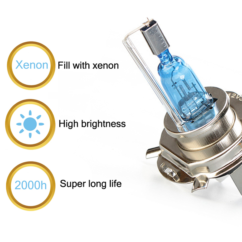 Ampoule de phare de voiture super lumineuse 55w, blanc 9005 k, H4 H7 H11 H1 9006 5500 HB3 HB4, lampe halogène, prise d&#39;origine, 2 pièces