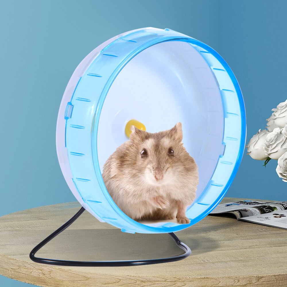 Træningshjul legetøj til hamster hamster træningshjul kæledyr jogging lydløst lydløst hamsterhjul robust hamster plasthjul
