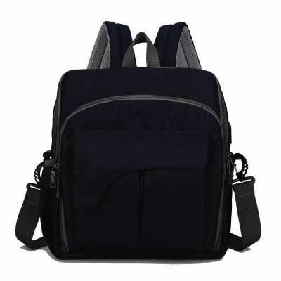 Chaise de salle à manger pour bébé 2 en 1 | Sac à dos Portable pour maman papa, sac à couches pour bébé USB grande capacité, sac à couches pour voyage rehausseur pour bébé: Black