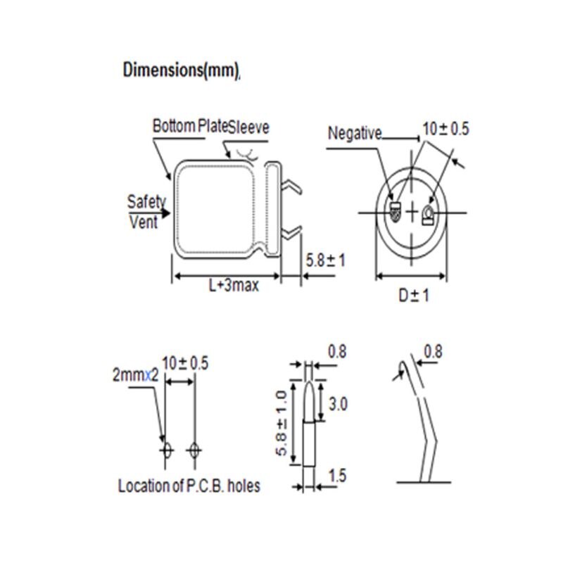 50V 22000 Uf 35X50 Mm Aluminium Elektrolytische Condensator Hoge Frequentie Lage Impedantie Door Gat Condensator