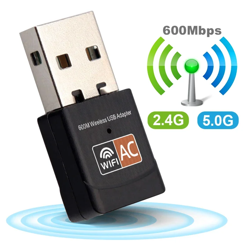 WiFi AX900 USB Adapter Bluetooth 5.4 Wireless Network Card 2.4G/5GHz Wi-Fi Antenna USB Dongle Recevier For PC/Laptop Driver Free: black