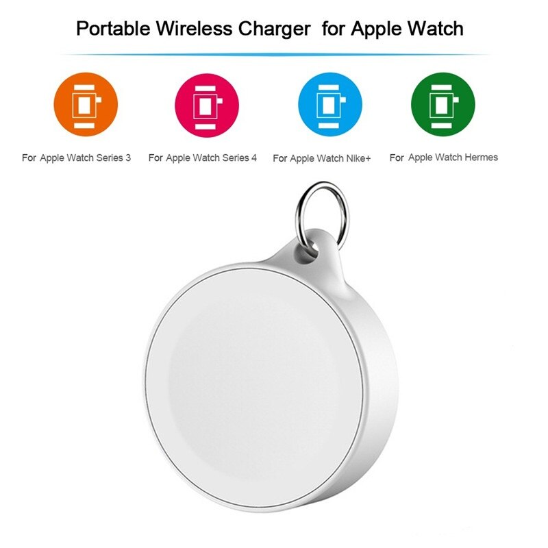 Mini Ronde Draagbare Draadloze Oplader Voor Iphone Apple Horloge Charger Dock Magnetische Voor Apple Horloge Serie 5 4 2 3 1 Cargador