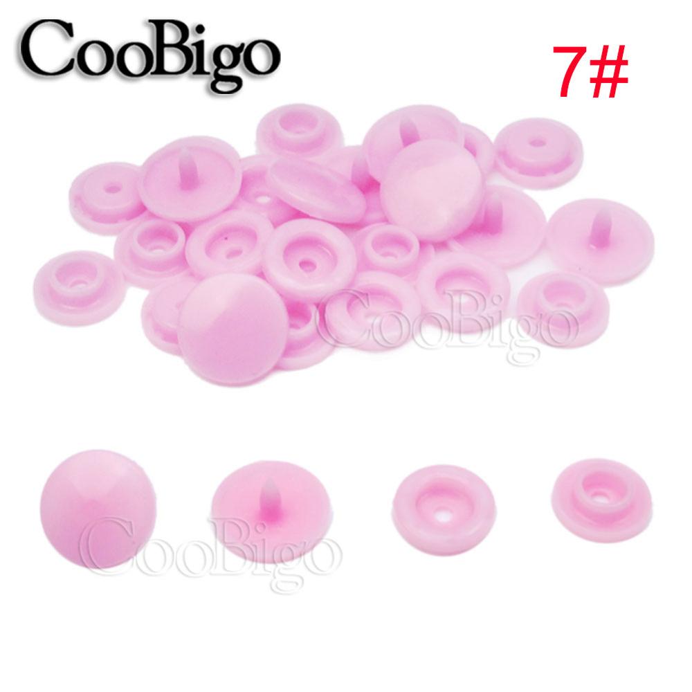 50Sets Round Plastic T5(12mm) Snaps Button Fasteners Quilt Cover Sheet Button Garment Accessories For Baby Clothes Clips: 7