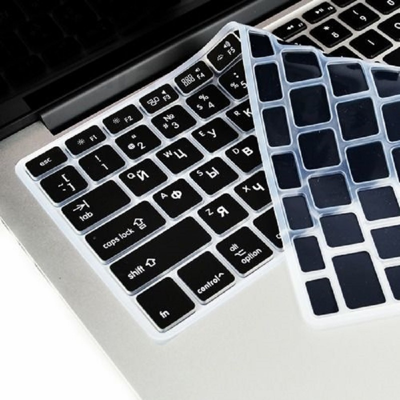 Coque de clavier en silicone souple EU/US pour Macbook Pro 13 Pro 15 CDROM A1278 A1286, EU/US/russe