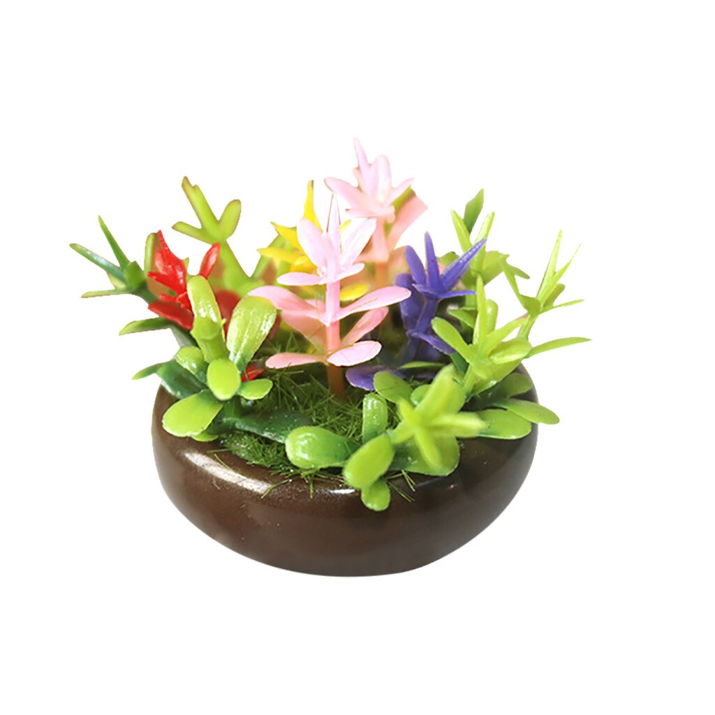 1:12 simulering dukkehus møbler miniature scene model potteplante foregive leg legetøj tilbehør #p4