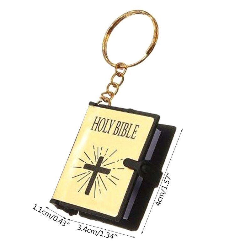 Engels Versie Mini Religieuze Christian Sleutelhanger Mini Boek Sleutelhanger Sleutelhanger Sleutelhanger