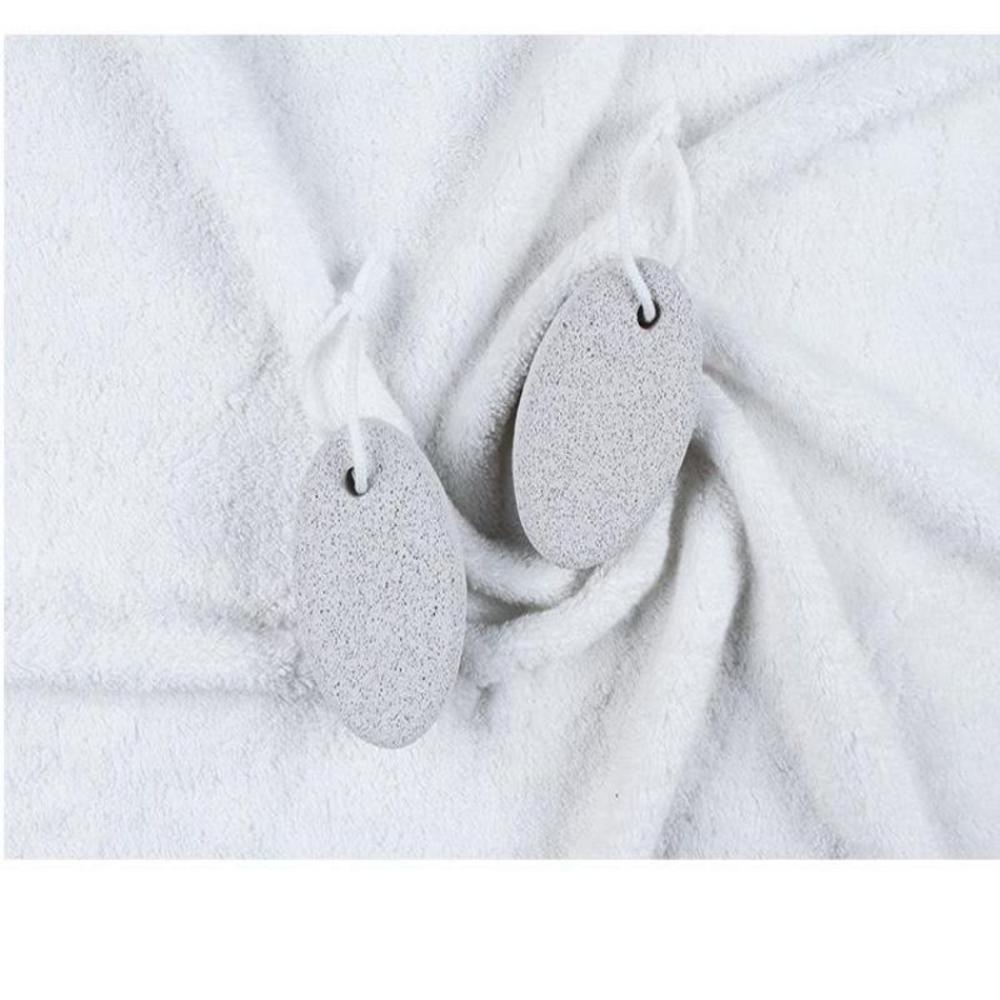 Piedra pómez para pedicura, 2 unidades/lote, piedra pómez para los pies, exfoliante de piedra gris, herramientas de pedicura, limas naturales para los pies, eliminación de piel muerta, masaje de pedicura para el cuidado de los pies