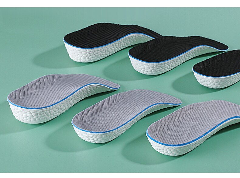 Plantillas para aumentar altura para hombres y mujeres, plantillas para aumentar altura, peso ligero, elevación elástica suave, almohadillas para zapatos, elevación elevada, 1,5 CM, 2,5 CM, 3,5 CM