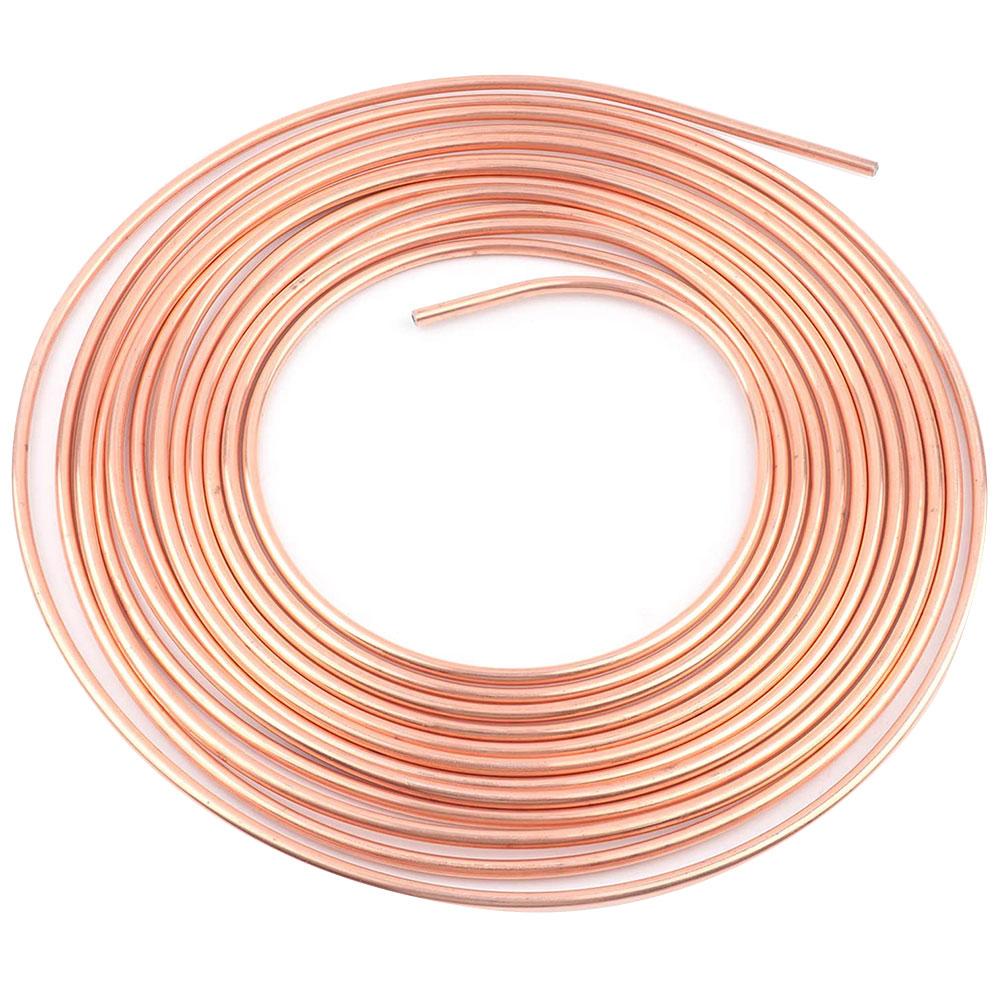 150MPa Plated Brake Line Tubing Iron Plating Copper Brake Pipe Copper Tubing Non-rust Durable OD Copper Car Brake Line Tubing