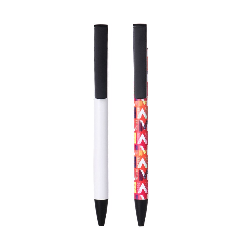 10Stck Groß Sublimation leer Bollpoint Stift mit Druckbare Weiß Beschichtung für Wärme Transfer Diy leer Sulimation Produkte