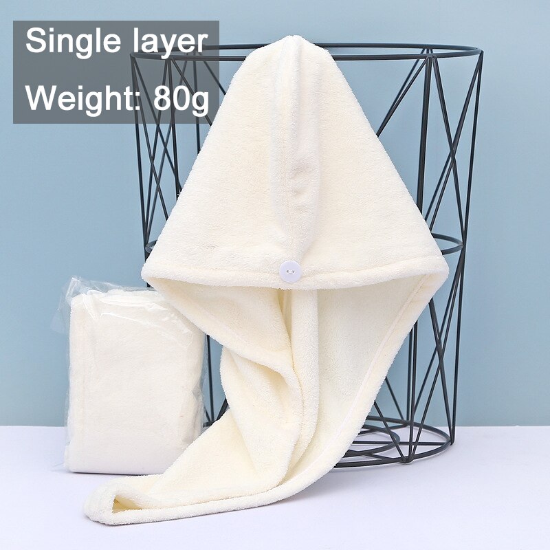 Women Towels Bathroom Microfiber Towel Rapid drying Hair Towel Bath Towels For Adults toallas microfibra toalha de banho: White-Single layer
