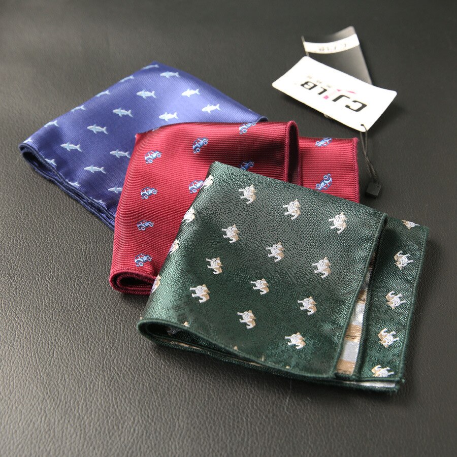 Cartoon Pochet Zakdoeken Voor Mannen Classic Pocket Handdoek Voor Wedding Party Pak Accessoires