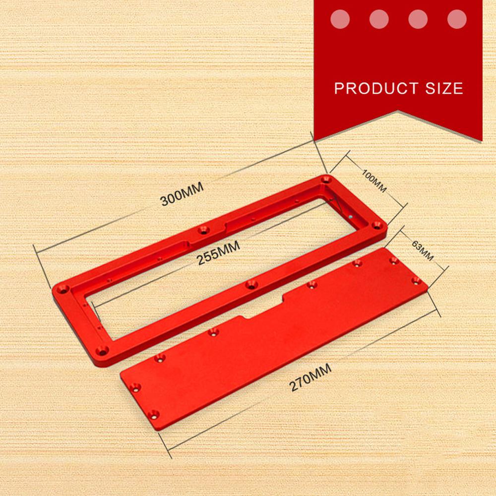 Table Saw Electric Circular Saw Flip Cover Plate Flip-Floor Table Special Cover Plate Adjustable Aluminium Insert Plate for Tabl