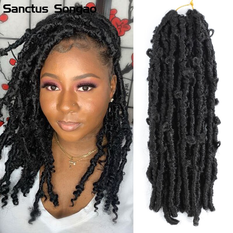 Extensions de cheveux synthétiques au Crochet 14 pouces pour femmes, Dreadlocks à Crochet sans nœud, Dreadlocks de couleur Ombre