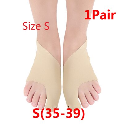 1 paar Hallux Valgus Hosenträger groß Zehe Orthopädische Korrektur Socken Zehen Separator Fußpflege Schmerzen Schützen Entlasten Knochen Daumen Hülse: Stil 3