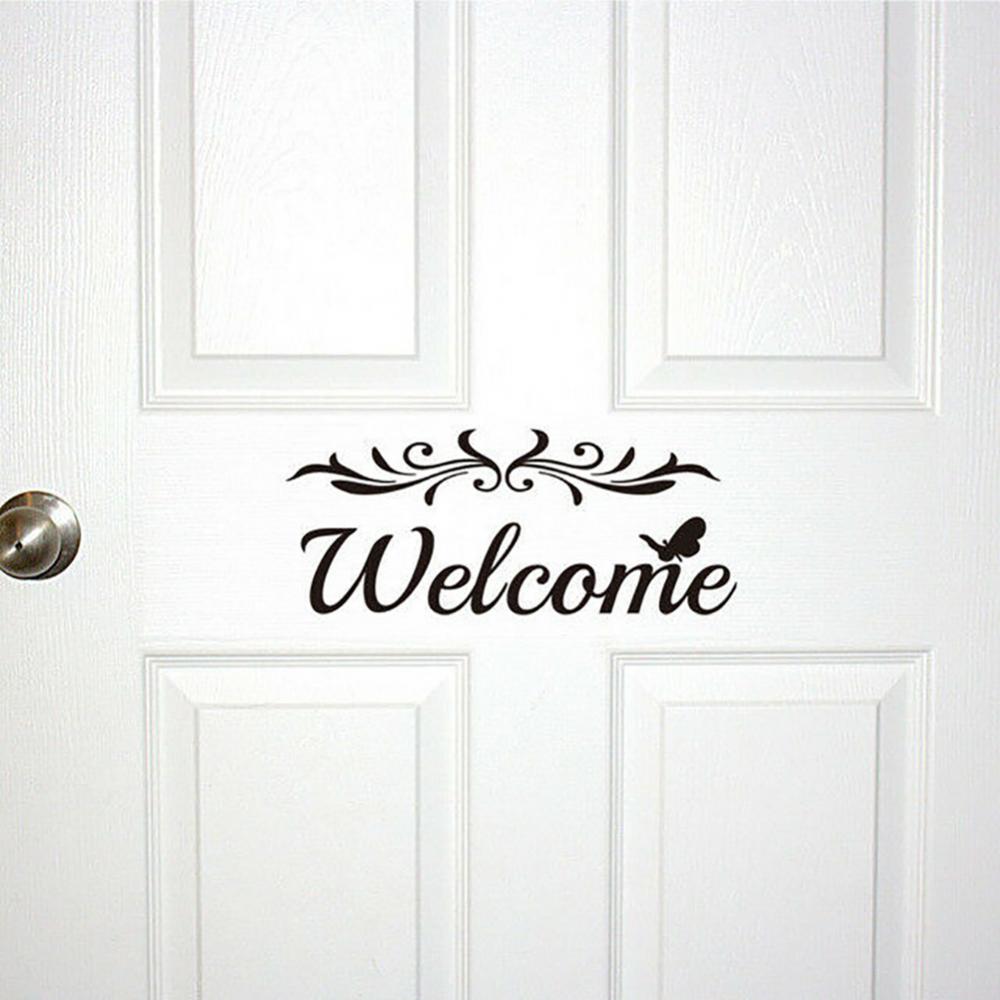 Welcome 100% Home Decor Wall Stickers Decal Bedroom Door Vinyl Art Mural Decoration Home Decor Poster Removable Decals