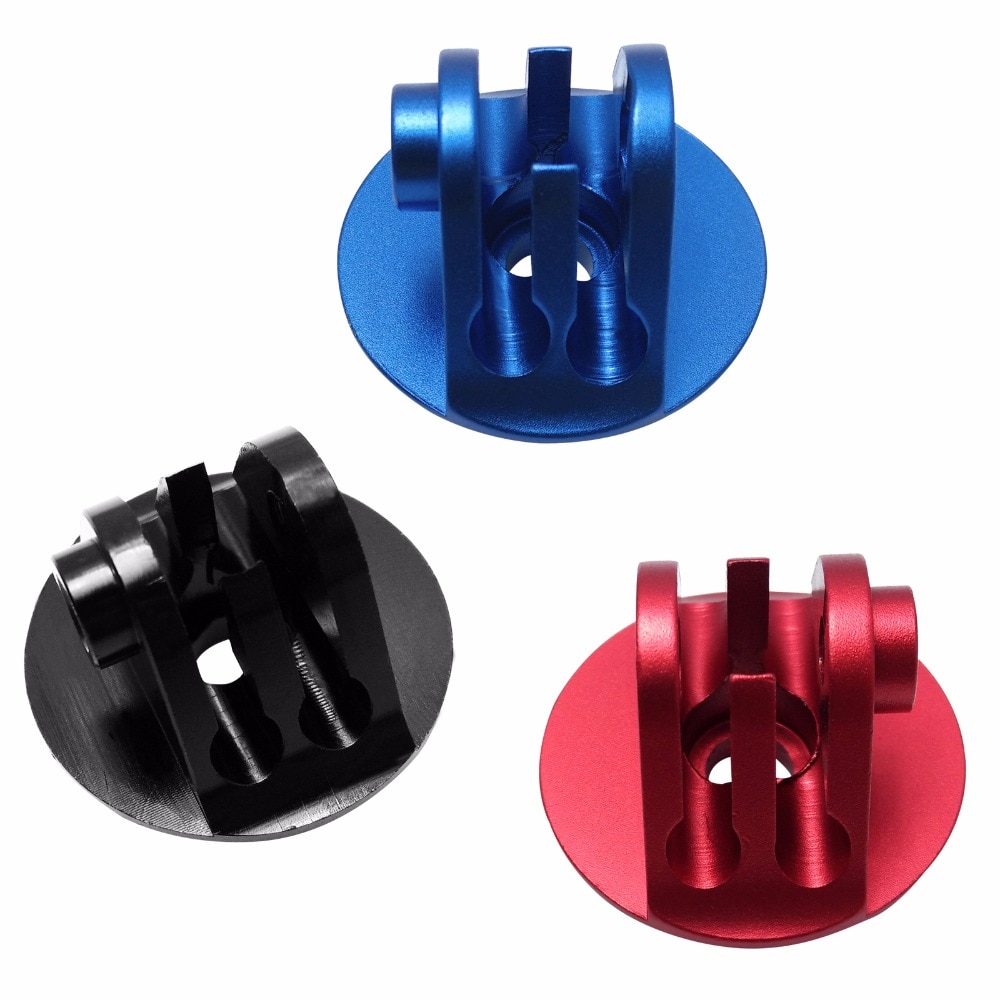 SHOOT alliage d'aluminium vélo vélo casque capuchon supérieur adaptateur monture pour GoPro Hero 9 8 7 5 Sjcam Xiaomi Yi 4K Lite Go Pro accessoire